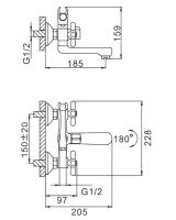 Товар: Смеситель для ванны Frap H25 F3025 Хром - фото 9 Смеситель для ванны Frap H25 F3025 Хром — фото 9, Смесители