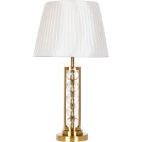 Настольная лампа Artelamp Jessica A4062LT-1PB Бежевая Полированная медь Прозрачная — фото 1, Настольные лампы