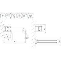 Смеситель для раковины Ravak Espirit ES 019.60RGB.O1 X070352 Розовое золото — фото 4, Смесители для раковины