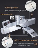 Душевая система Gappo G07 G2407-40 с термостатом Хром — фото 10, Душевые стойки