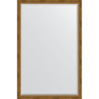 Зеркало Evoform Exclusive 173х113 BY 3614 с фацетом в багетной раме - Состаренная бронза с плетением 70 мм — фото 1, Мебель для ванной