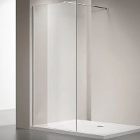 Душевая перегородка Veconi Korato KR-72 120 KR72-120-01-C7 профиль Хром стекло прозрачное — фото 1, Душевые перегородки