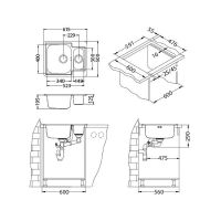 Товар: Кухонная мойка Alveus Line Maxim 50 SAT-90 615x500 1089612 Сатинированная сталь - фото 4 Кухонная мойка Alveus Line Maxim 50 SAT-90 615x500 1089612 Сатинированная сталь — фото 4, Кухонные мойки