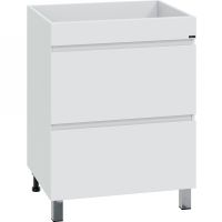 Тумба под раковину СанТа Марс 130 700316 Белая — фото 2, Тумбы под раковину