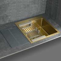 Товар: Кухонная мойка Fabia 50х50 50503Z Золото - фото 5 Кухонная мойка Fabia 50х50 50503Z Золото — фото 5, Кухонные мойки