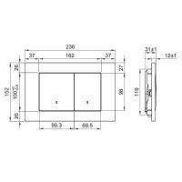 Инсталляция Olive's M48010-PR412W для унитаза с  Белой матовой клавишей смыва — фото 6, Инсталляции для унитазов