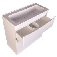 Тумба под раковину Style Line Бергамо 80 СС-00002314 Белая антискрейч — фото 1, Мебель для ванной