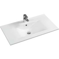 Тумба с раковиной SanVit Линк 80 klink080 с фактурой под дерево подвесная Дуб антик — фото 6, Тумбы с раковиной