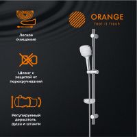 Комплект смесителей Orange Splito Хром арт-M36-311cr — фото 3, Готовые комплекты для ванной комнаты