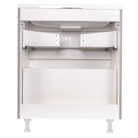 Тумба под раковину Style Line Бергамо 70 СС-00002312 Серая антискрейтч — фото 4, Мебель для ванной