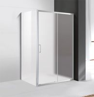 Душевая стенка Cezares Molveno FIX 90 MOLVENO-FIX-90-P-Cr профиль Хром стекло матовое — фото 1, Боковые стенки