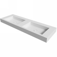 Раковина Boheme Armadi Art Flat 140 888-140 двойная Белая матовая — фото 1, Раковины