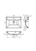 Раковина Art&Max AM-LAV-600-MR-FА Белая — фото 3, Раковины