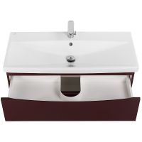 Тумба под раковину BelBagno Marino-Cer 80 MARINO-CER-800-2C-SO-BRDL-P подвесная Bordo Lucido — фото 6, Тумбы под раковину