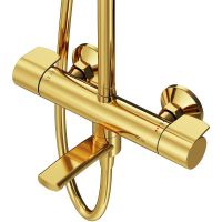 Товар: Душевая система AM.PM X-Joy F0785A599 с термостатом Золото - фото 9 Душевая система AM.PM X-Joy F0785A599 с термостатом Золото — фото 9, Душевые стойки