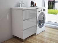 Тумба с раковиной Эстет Dallas Luxe 105 L ФР-00009668 Белая — фото 5, Тумбы с раковиной