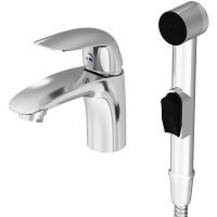 Смеситель для раковины Damixa Eclipse 310300001 с гигиеническим душем Хром — фото 2, Смесители