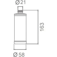 Колба для дозатора моющего средства Milacio Ultra MCU.001 Прозрачная — фото 3, Дозаторы для кухонных моек