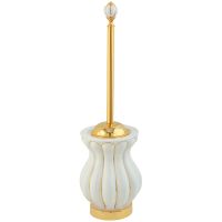 Ершик для унитаза Migliore Olivia 17517 Золото Белый — фото 1, Ершики для унитаза