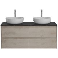 Тумба под раковину BelBagno Kraft 120 KRAFT-1200-4C-SO-2-RGB подвесная Rovere Galifax Bianco — фото 12, Тумбы под раковину