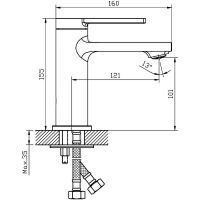 Смеситель для раковины Orange Splito M36-021cr Хром — фото 9, Смесители для раковины