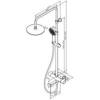Товар: Душевая система AM.PM X-Joy F0785A599 с термостатом Золото - фото 12 Душевая система AM.PM X-Joy F0785A599 с термостатом Золото — фото 12, Душевые стойки