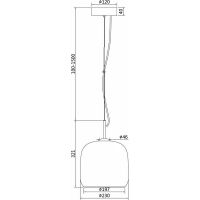 Подвесной светильник Maytoni Modern Madmen MOD128PL-L6AM Янтарный Бронза — фото 4, Подвесные светильники