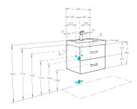 Тумба под раковину Aquaton Америна 60 1A135401AM010 подвесная Белая глянцевая — фото 8, Тумбы под раковину