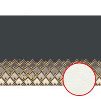 Фреска Ortograf Forma 32658 Фактура флок FLK Флизелин (4*2,7) Серый/Золото, Абстракция — фото 1, Фрески