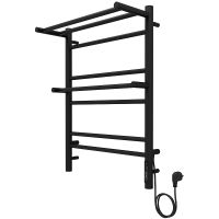 Электрический полотенцесушитель Aquatek Альфа П7 500x700 AQ EL RRP0770BL с полкой Черный муар — фото 8, Электрические полотенцесушители