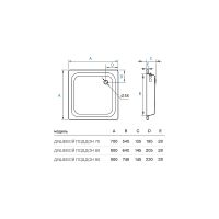 Товар: Стальной поддон для душа Koller Pool 90X90 CF901200E Белый - фото 3 Стальной поддон для душа Koller Pool 90X90 CF901200E Белый — фото 3, Душевые поддоны