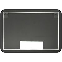 Зеркало Reflection Shadow 800х600 RF5733SH с подсветкой Черное с сенсорным выключателем, диммером, подогревом и часами — фото 7, Мебель для ванной