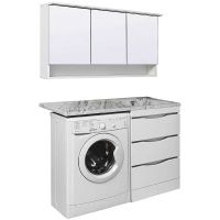 Тумба под раковину Runo Орион 120 УТ000003442 Белая — фото 13, Тумбы под раковину