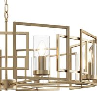 Товар: Люстра Maytoni House Bowi H009PL-08G Прозрачная Золото - фото 3 Люстра Maytoni House Bowi H009PL-08G Прозрачная Золото — фото 3, Люстры