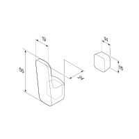 Крючок AM.PM Func A8F35522 Черный матовый — фото 7, Крючки для полотенец