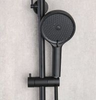 Душевая система Frap H17-6 F2417-6 Черная матовая — фото 5, Душевые стойки