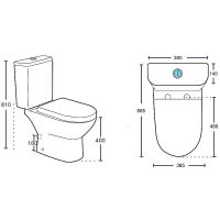 Товар: Унитаз компакт Aquanet Ray-C 326011 без бачка с сиденьем Микролифт - фото 22 Унитаз компакт Aquanet Ray-C 326011 без бачка с сиденьем Микролифт — фото 22, Напольные унитазы