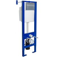 Инсталляция Berges Atom 410 040331 для унитаза с клавишей смыва Хром — фото 1, Инсталляции для унитазов