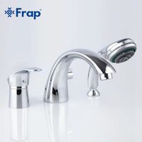 Смеситель на борт ванны Frap H21 F1121 Хром — фото 3, Смесители