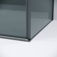 Душевая стенка Grossman Galaxy 90 200.K33.01.90.42.10 профиль Графит сатин стекло тонированное — фото 4, Боковые стенки