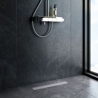 Душевой лоток AM.PM PrimeFlow 50 W02SC-U11-050-04SB с решеткой Хром матовый / под плитку Tile — фото 16, Душевые лотки