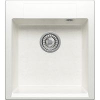 Кухонная мойка Polygran Argo-460 №36 473363 Белый хлопок — фото 1, Кухонные мойки