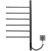 Электрический полотенцесушитель Vincea 43х80 VTD-1S2CGE Графит — фото 1, Электрические полотенцесушители