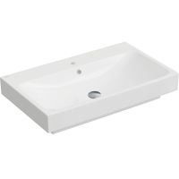 Раковина Berges Strati 80 182007 Белая глянцевая — фото 1, Раковины встраиваемые сверху