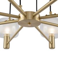 Подвесной светильник Maytoni Modern Vision MOD411PL-08G Прозрачный Золото — фото 2, Подвесные светильники