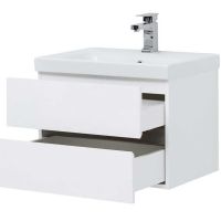 Тумба под раковину Aquanet Беркли 60 подвесная Белый Дуб рошелье арт-254289 — фото 5, Тумбы под раковину