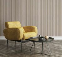 Обои Артекс Dieter Lange Avenue 10667-08 Винил на флизелине (1,06*10,05) Серебряный/Черный, Полоса — фото 3, Обои для стен