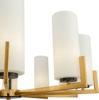 Люстра Maytoni Modern Fortano MOD089PL-10BS Белая Латунь — фото 2, Люстры