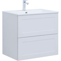 Тумба под раковину Aquanet Терра 70 313233 подвесная Белая матовая — фото 1, Тумбы под раковину