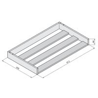 Полка для полотенец Novellini Kuadra R90AKFPA-H Черная матовая — фото 3, Полки для полотенец